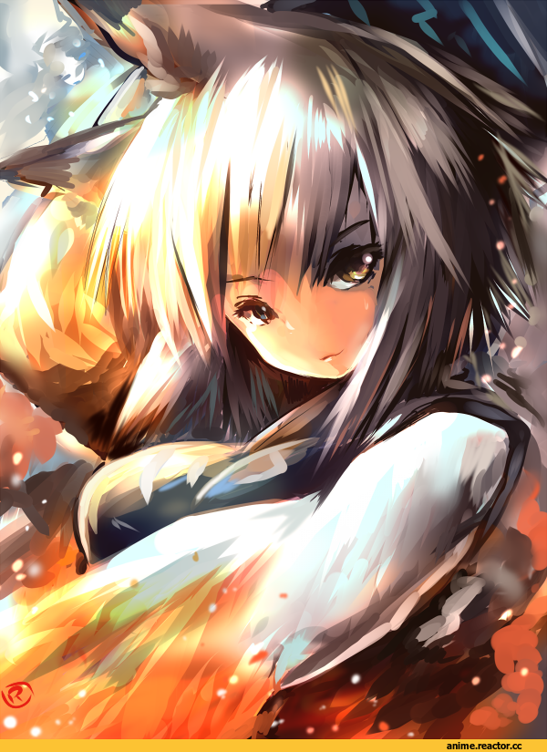 Kitsune, Animal Ears, Anime Art, ryuno, Anime