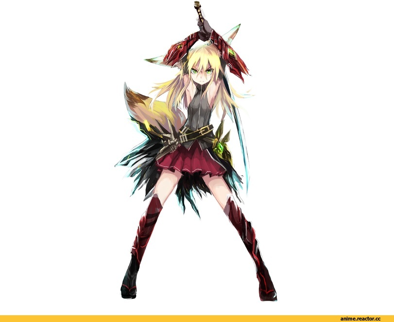 Anime Original, Kitsune, Animal Ears, Опасные Няшки, Anime Няши, Anime