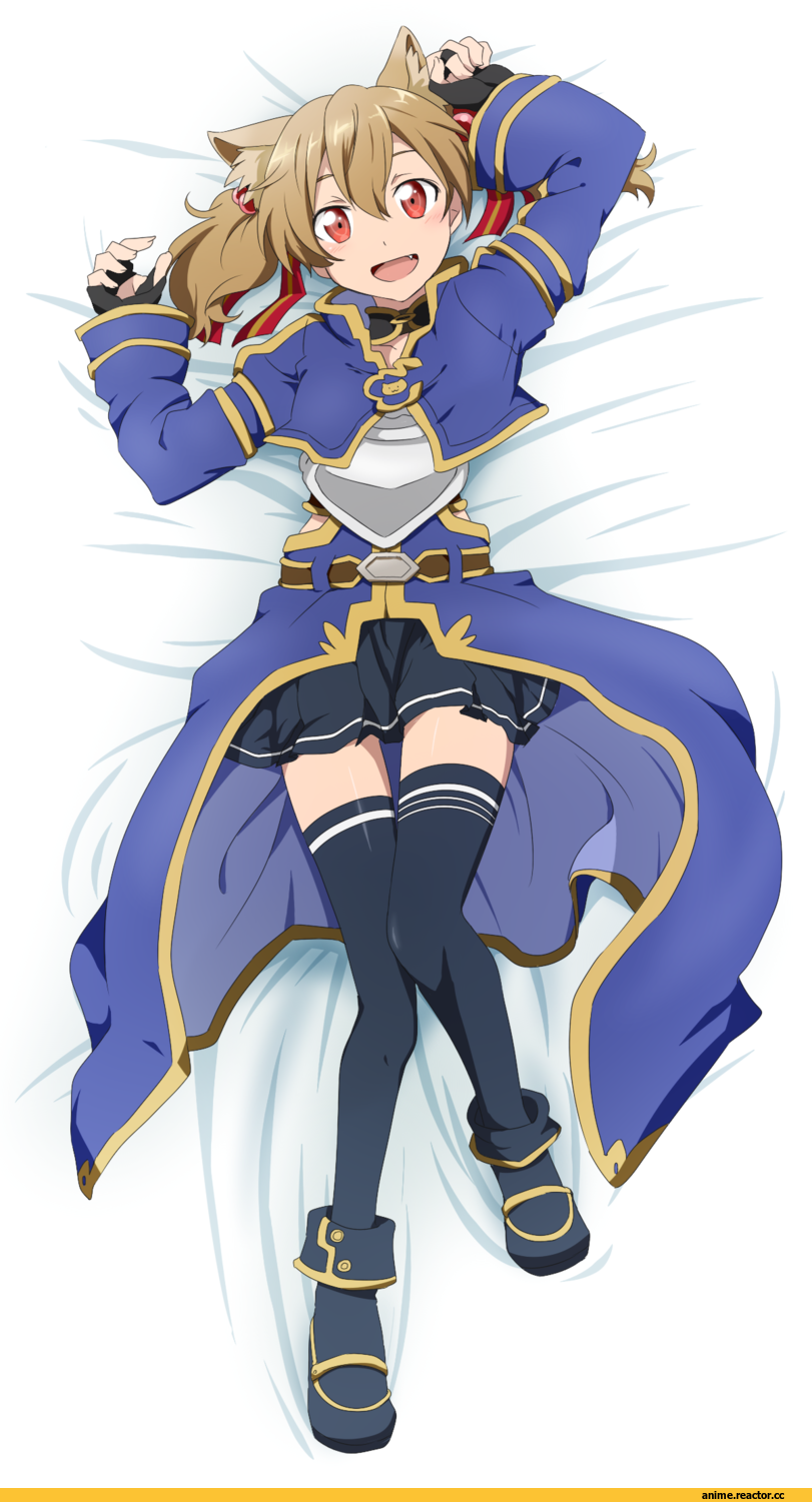 Silica, Sword Art Online, Animal Ears, Неко, Anime