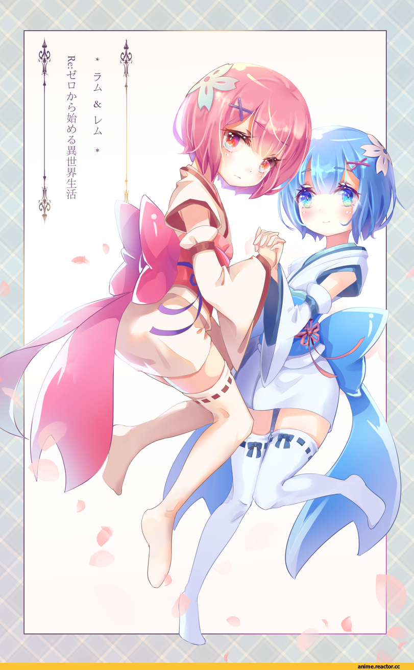Ram (Re Zero), Re Zero Kara Hajimeru Isekai Seikatsu, Rem (re zero), elliv, Anime