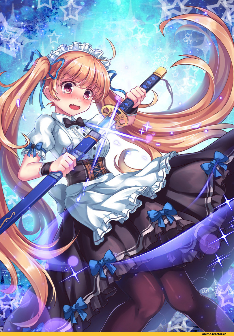 Anime Original, Anime Art, miazi, Maid, Опасные Няшки, Anime Няши, Anime