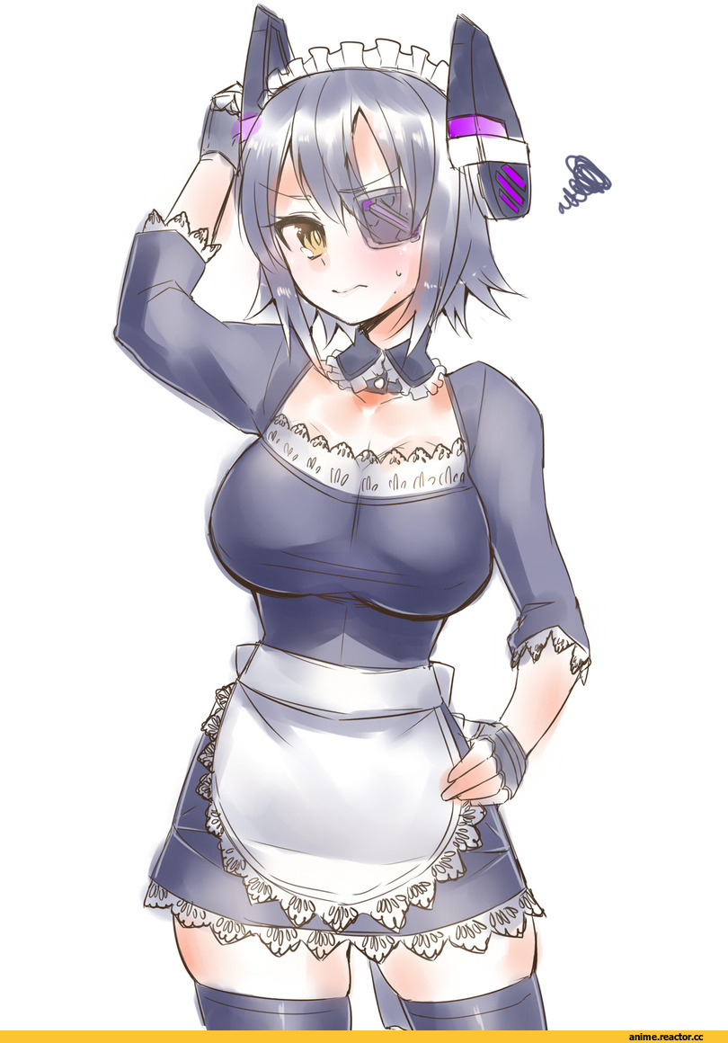 Tenryuu, Kantai Collection, Maid, Anime