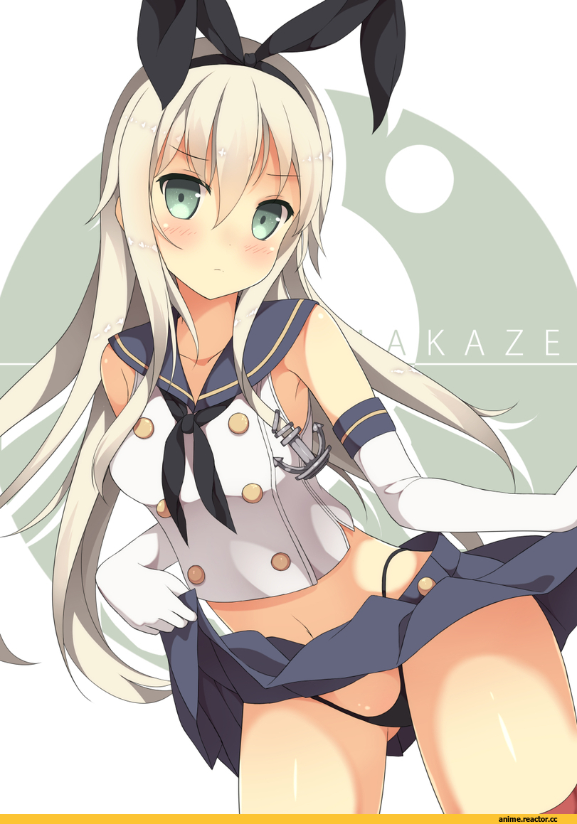 Kantai Collection, Shimakaze, панцу, Anime
