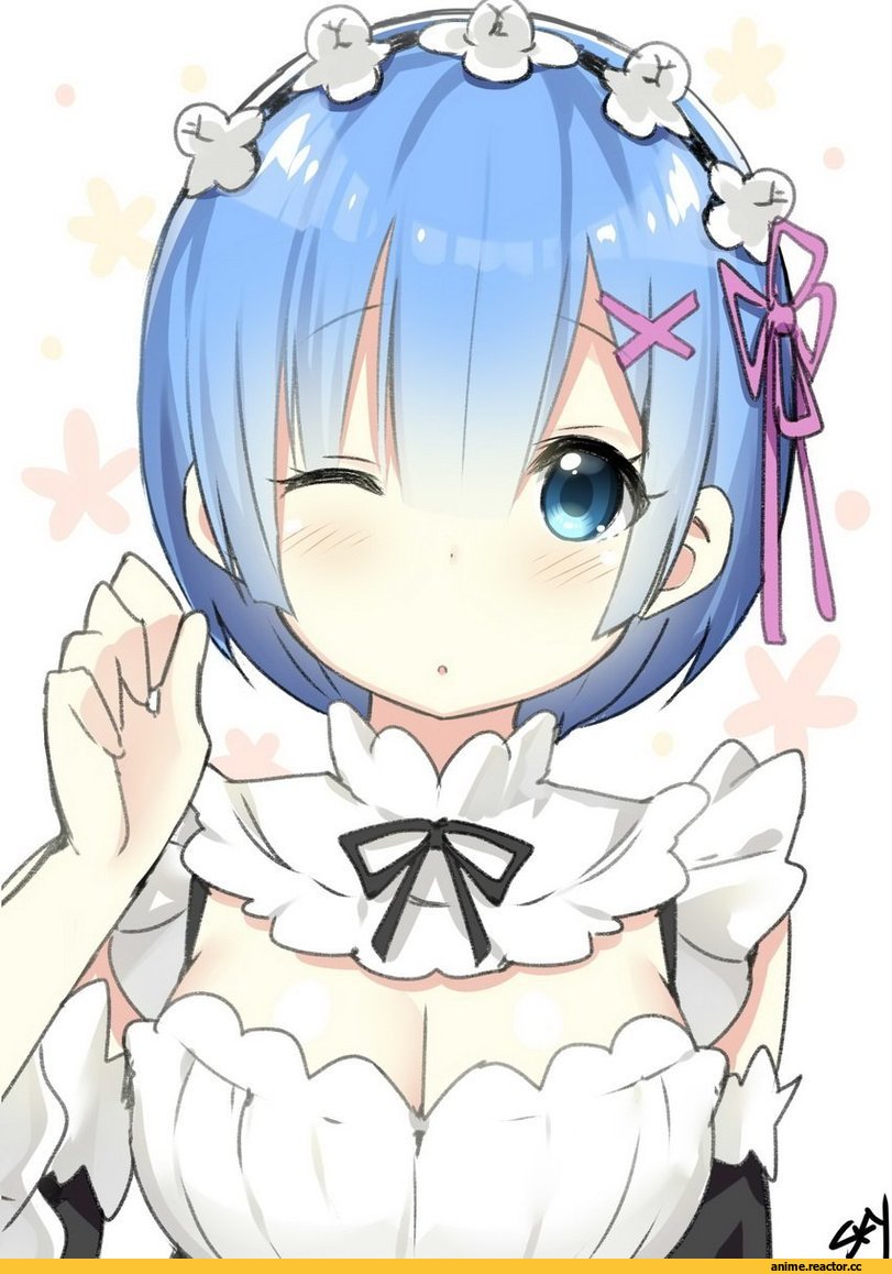 Re Zero Kara Hajimeru Isekai Seikatsu, Rem (re zero), Sky (Freedom), Anime Art, Megane, Anime