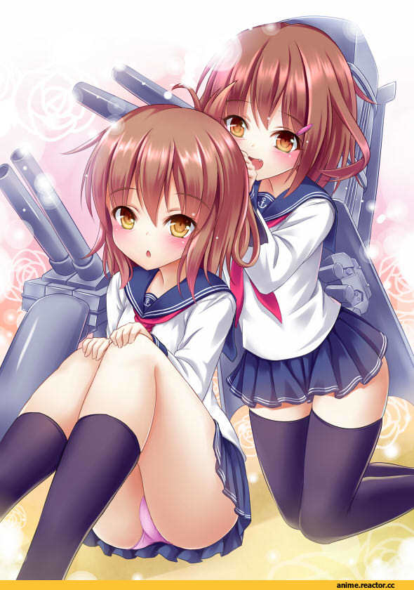shimokirin, Kantai Collection, inazuma, Ikazuchi, Anime