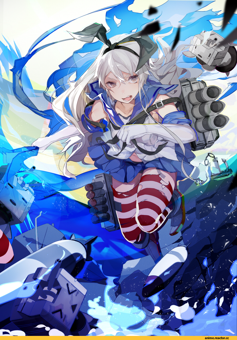 Kantai Collection, Shimakaze, rensouhou-chan, Anime