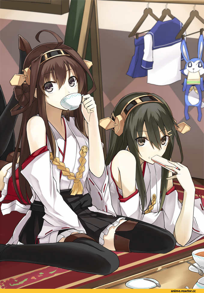 kongou, kauto, Kantai Collection, haruna, Anime