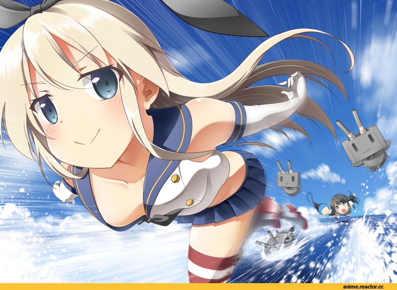 Kantai Collection, rensouhou-chan, Asashio, Shimakaze, Anime