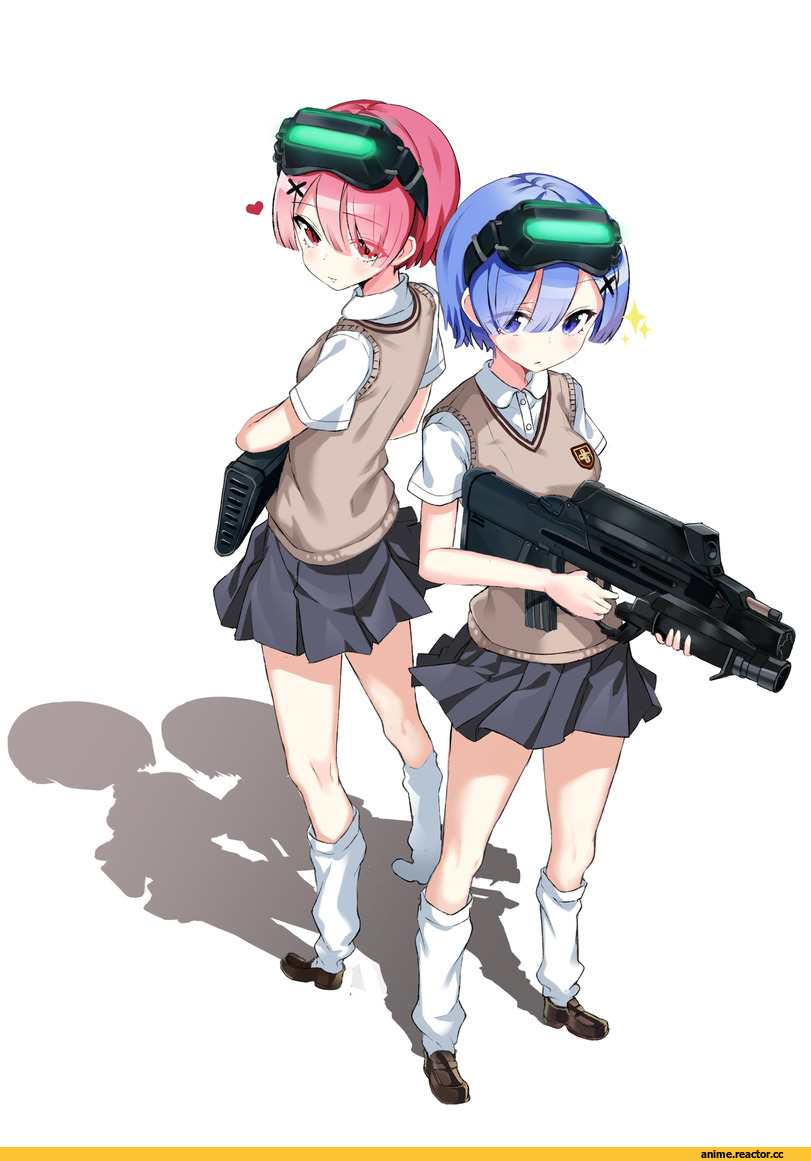Re Zero Kara Hajimeru Isekai Seikatsu, Rem (re zero), Ram (Re Zero), ToAru, Misaka Imouto, mu405169532, crossover, Anime