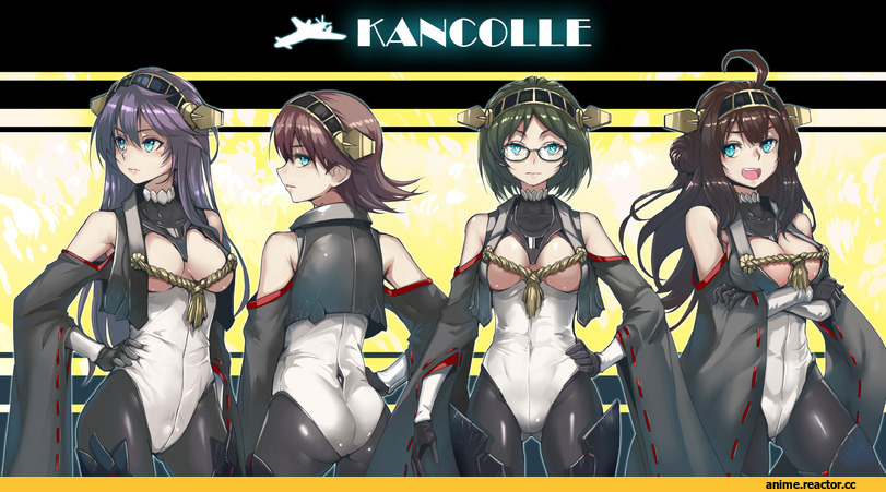 haruna, Hiei, kirishima, kongou, Wo-Class Aircraft Carrier , Kantai Collection, Anime
