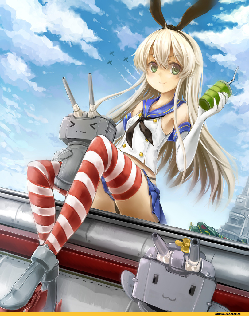 Kantai Collection, Shimakaze, rensouhou-chan, Anime