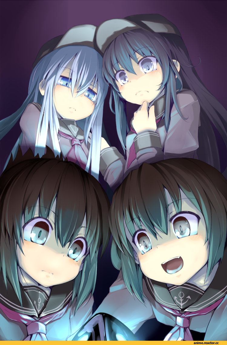 Kantai Collection, hibiki, Verniy, Anime