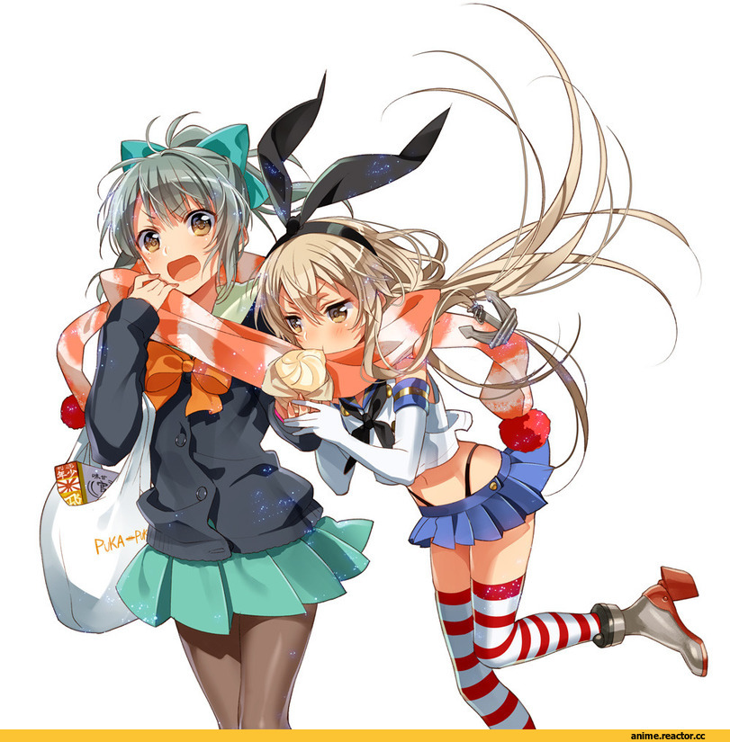 Kantai Collection, Shimakaze, Yuubari, Anime