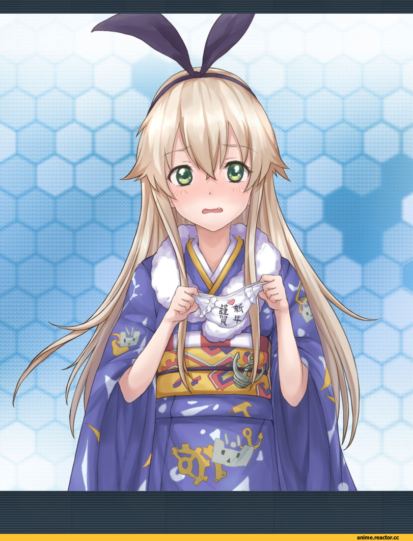 Kantai Collection, Shimakaze, Yukata, Anime