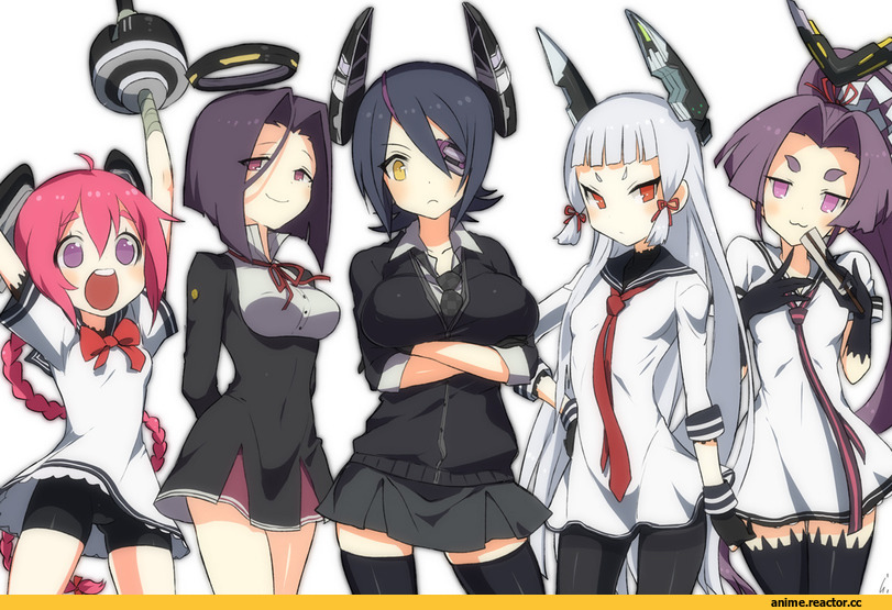 Kantai Collection, Hatsuharu (Kantai Collection), Murakumo, Nenohi (Kantai Collection), Tatsuta, Tenryuu, Anime