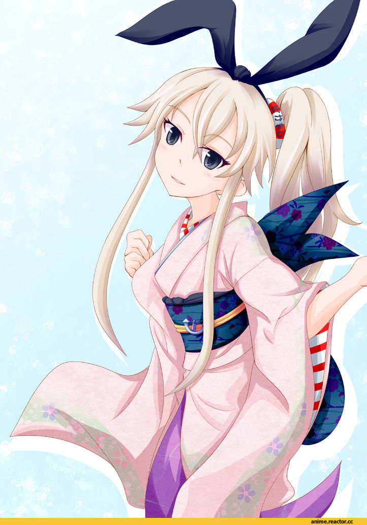 Shimakaze, Kantai Collection, Yukata, Anime