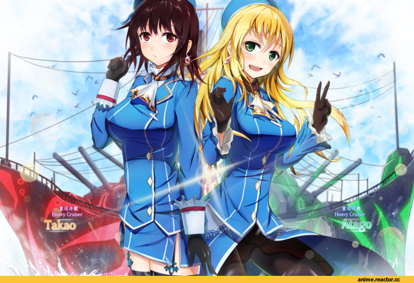 Takao (Kantai Collection), Atago (Kantai Collection), Kantai Collection, Aoki Hagane no Arpeggio, Anime