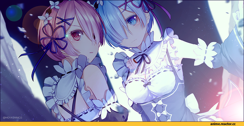 monicaNC, Rem (re zero), Re Zero Kara Hajimeru Isekai Seikatsu, Ram (Re Zero), Anime