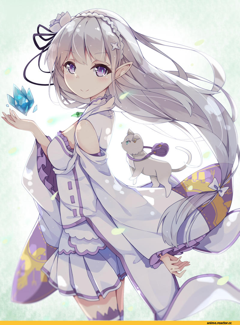 Emilia (re zero), Re Zero Kara Hajimeru Isekai Seikatsu, dango remi, Anime Art, Anime