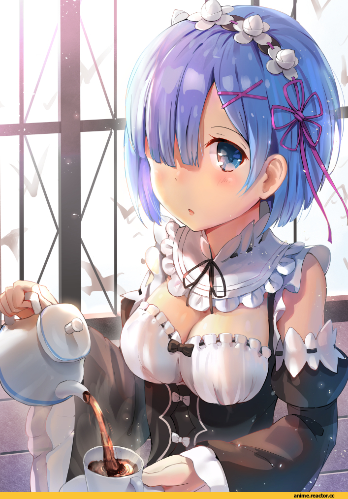 Rem (re zero), Re Zero Kara Hajimeru Isekai Seikatsu, Anime Art, qian wu atai, Anime