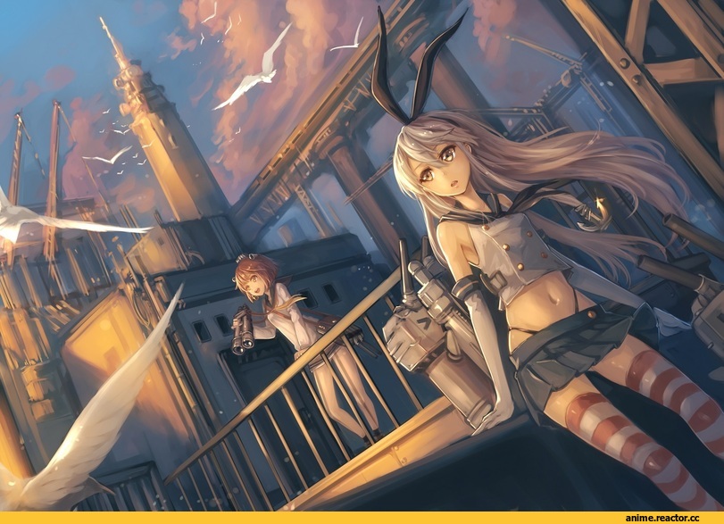 Shimakaze, Kantai Collection, Yukikaze (Kantai Collection), Anime