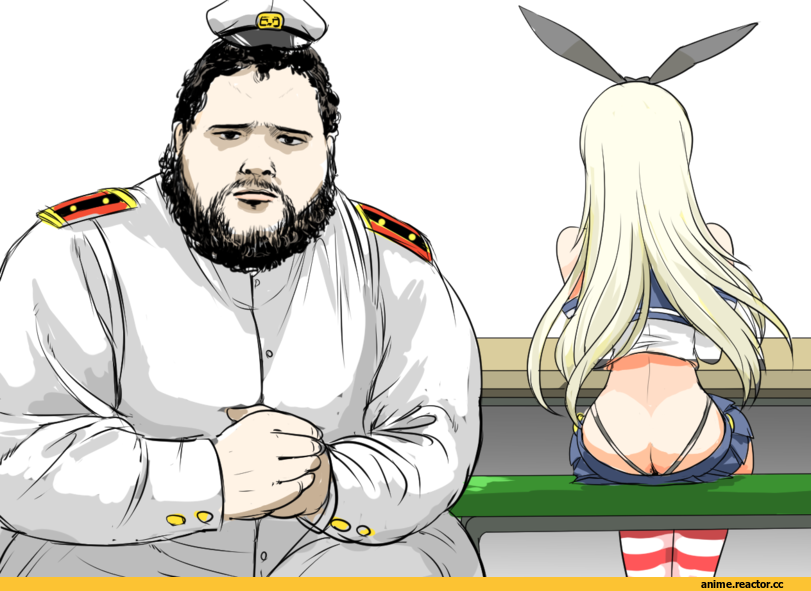 Kantai Collection, shimakaze (kantai collection), NSFW, жопный блюститель, Anime