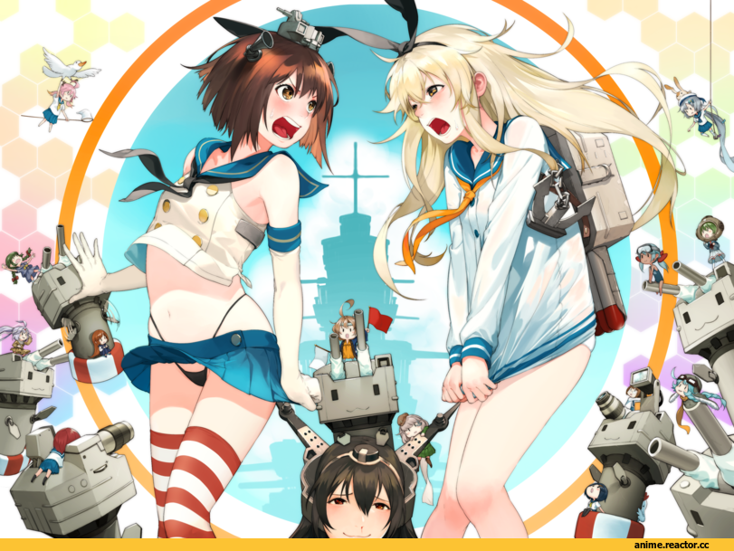 Kantai Collection, Yukikaze (Kantai Collection), Nagato (Kantai Collection), Fairy (Kantai Collection), Shimakaze, Anime