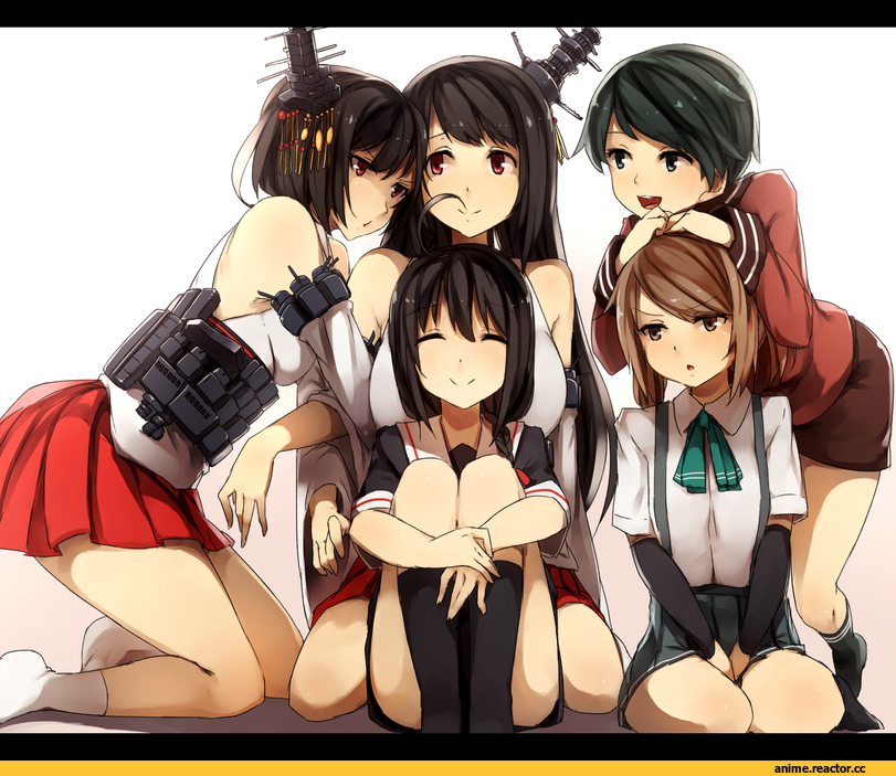 Kantai Collection, Mogami (Kantai Collection), Shigure (Kantai Collection), Kyouya (Mukuro238), Michishio (Kantai Collection), Fusou, Yamashiro, Anime