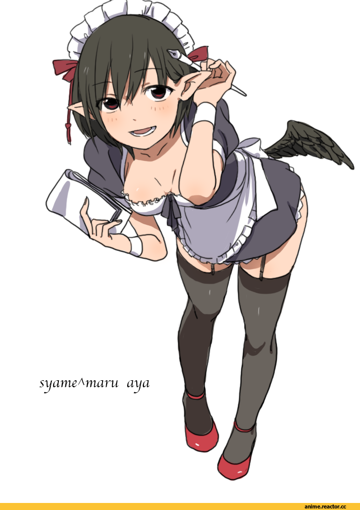 Shameimaru Aya, Touhou Project, Maid, Anime