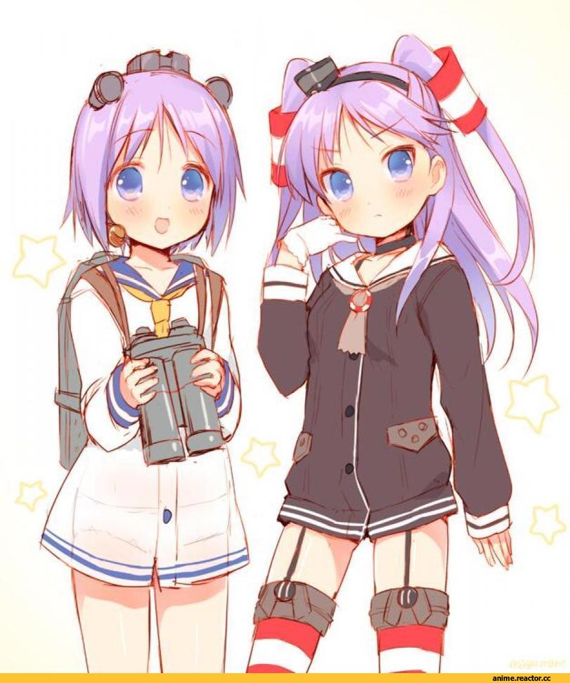 Yukikaze, amatsukaze, Hiiragi Tsukasa, Hiiragi Kagami, Lucky Star, Kantai Collection, Anime