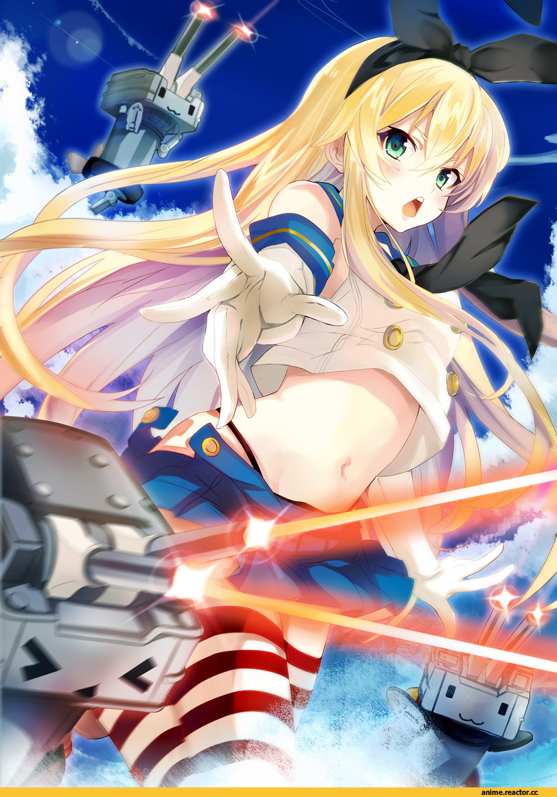 Shimakaze, Kantai Collection, kagura kurosaki, Anime