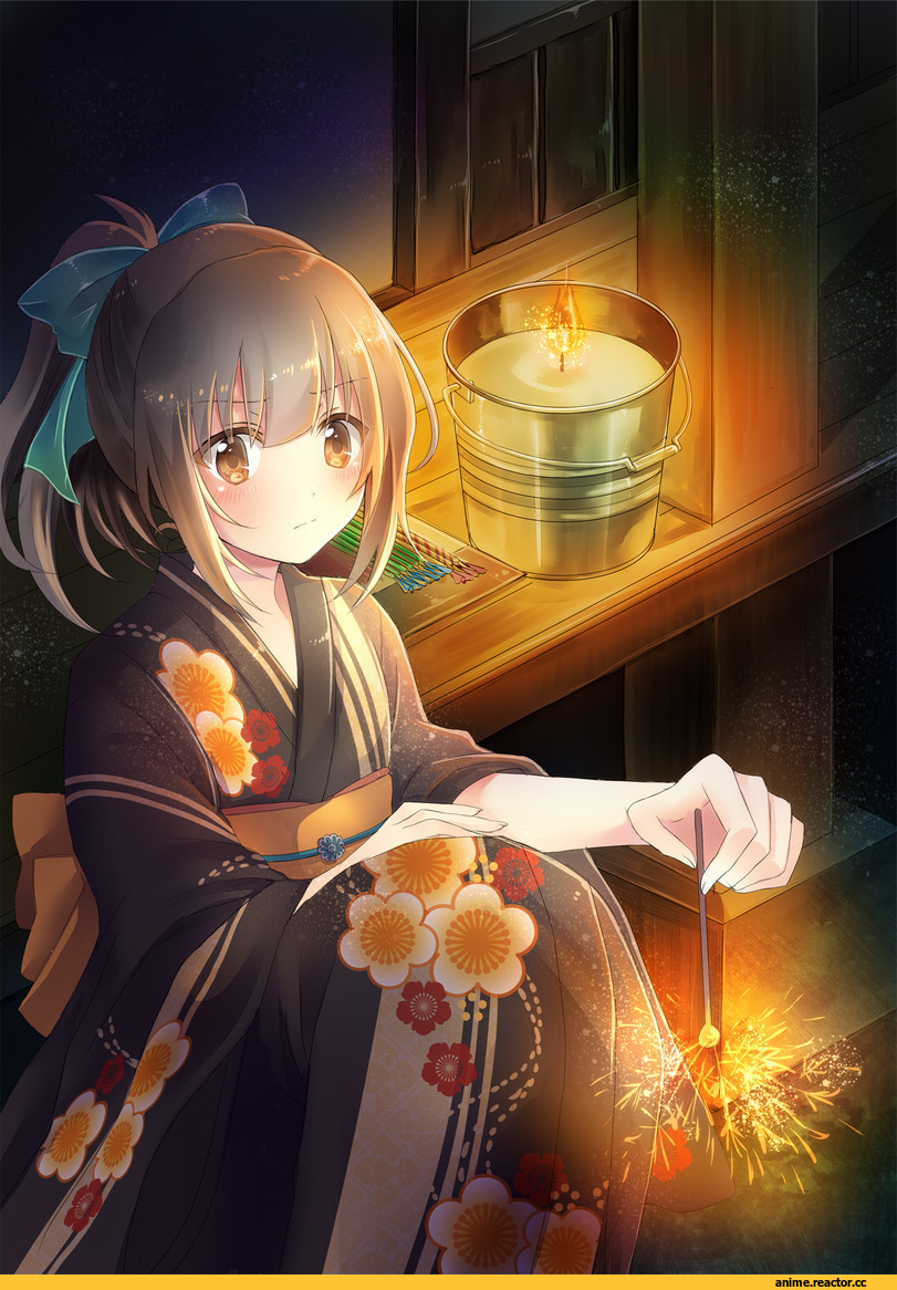Yuubari, Kantai Collection, Yukata, Anime