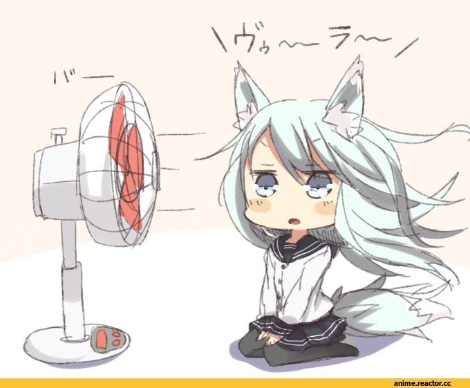 verniy (kantai collection), Kantai Collection, Kitsune, Animal Ears, Anime