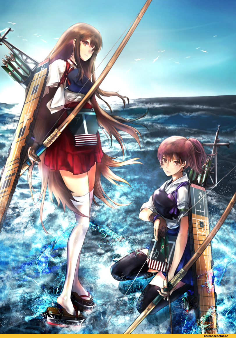 Akagi, Kantai Collection, Kaga (Kantai Collection), Anime