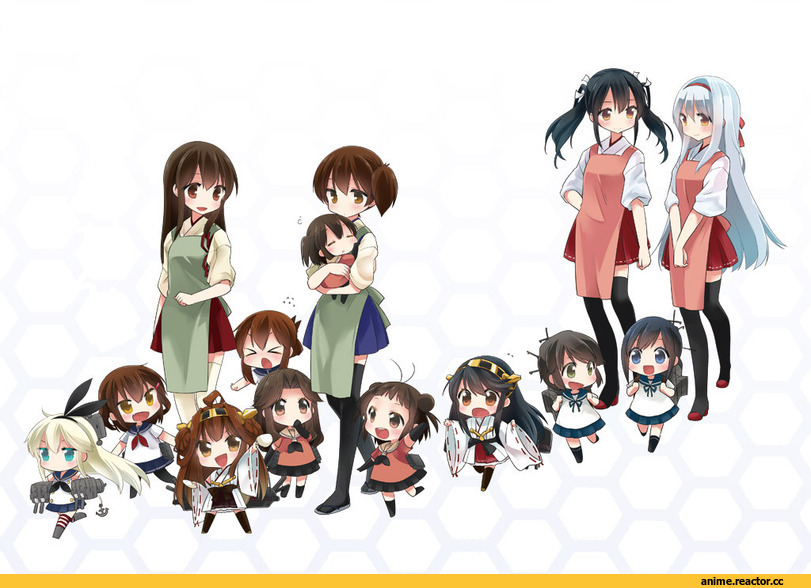 Shimakaze, Kongou (Kantai Collection), Haruna (Kantai Collection), Kaga (Kantai Collection), Akagi, Inazuma (Kantai Collection), Shoukaku, Ikazuchi, Zuikaku, Fubuki (Kantai Collection), Anime, Kantai Collection, Miyuki (Kantai Collection), Jintsuu (Kantai Collection), Naka (Kantai Collection), Sendai (Kantai Collection)