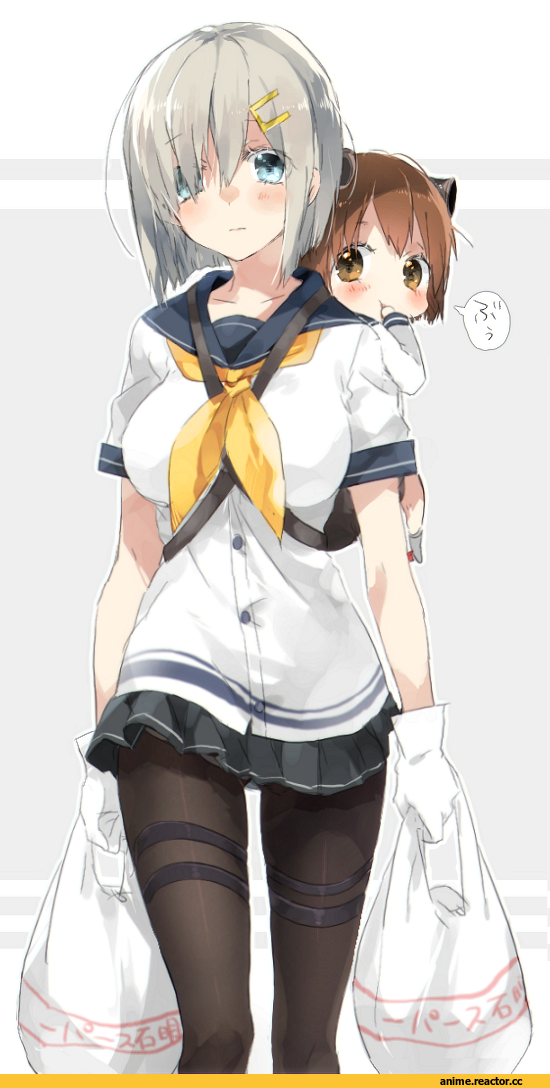 Kantai Collection, Yukikaze (Kantai Collection), Hamakaze (Kantai Collection), Anime
