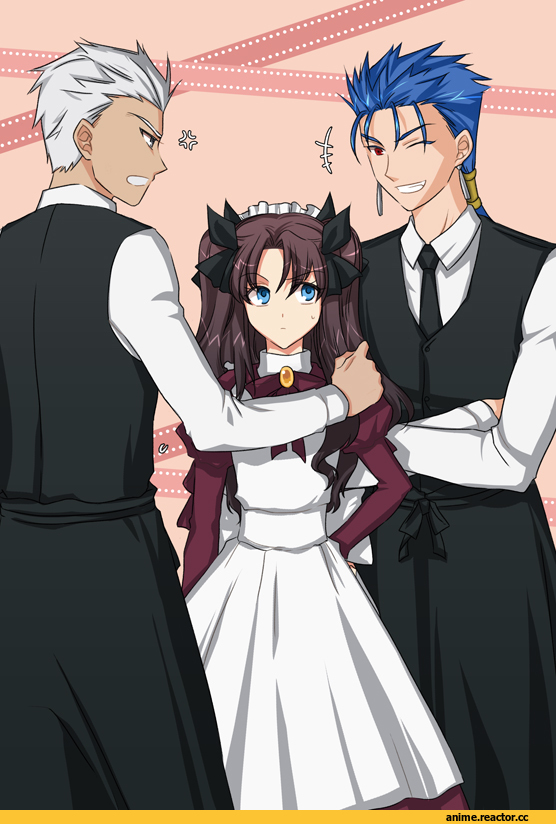 Fate (series), Fate/Stay Night, Rin Tohsaka, Archer (Fate/stay night), Lancer (Fate/stay night), Maid, Anime