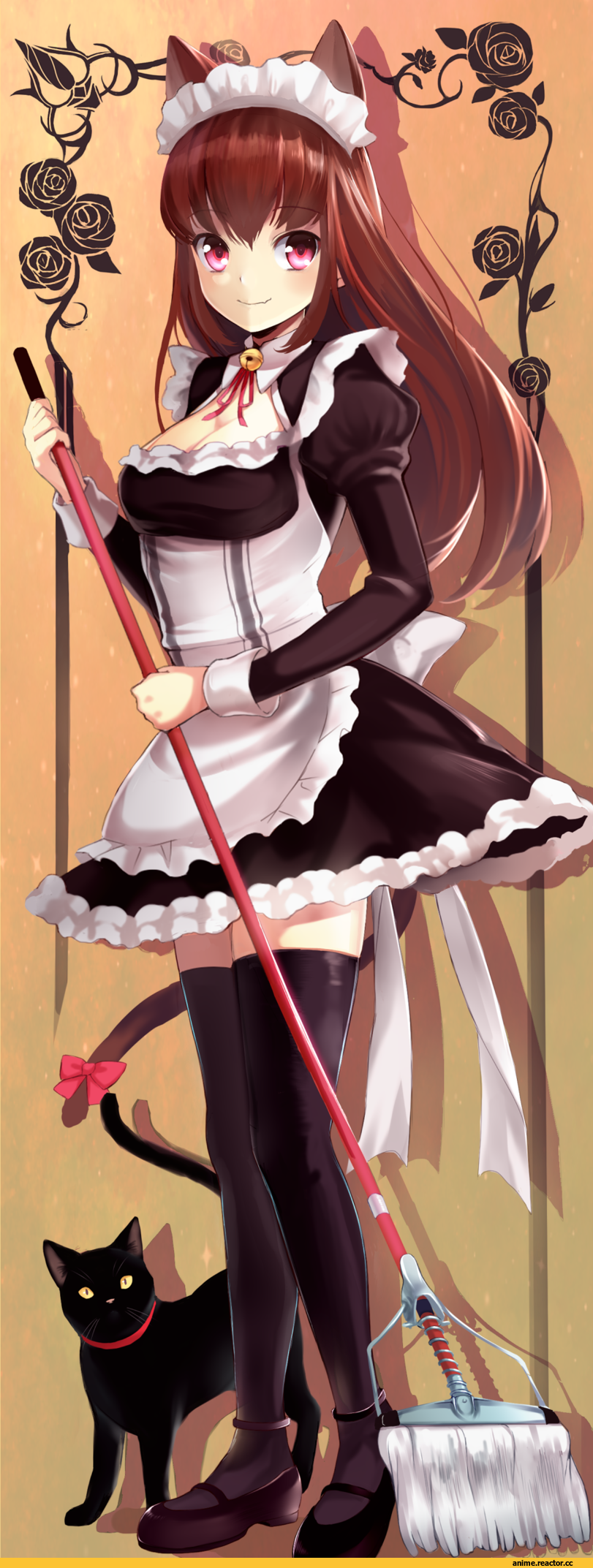 Anime Original, Anime Art, pn2 maru, Animal Ears, neko, Maid, Anime