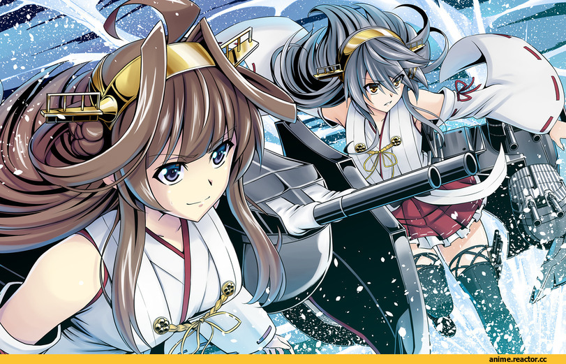 Kantai Collection, Kongou (Kantai Collection), Haruna (Kantai Collection), Anime