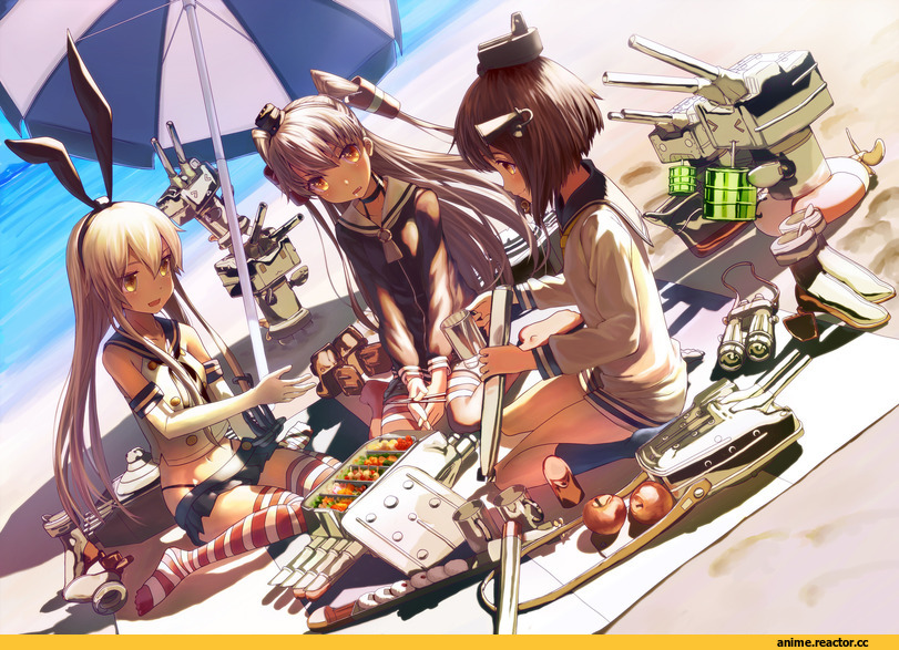 Kantai Collection, Shimakaze, Amatsukaze (Kantai Collection), Yukikaze (Kantai Collection), Anime