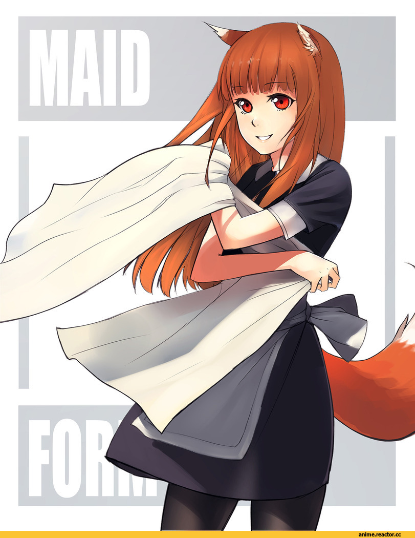 Horo, Spice and Wolf, Inumimi, Animal Ears, murimu, Maid, Anime