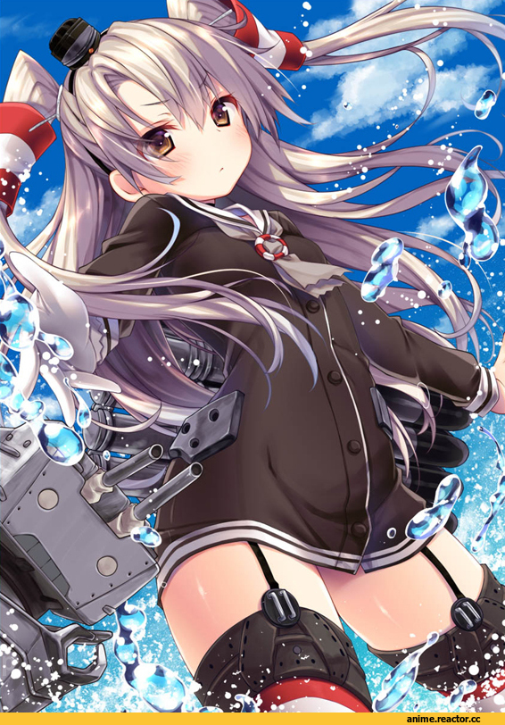 Anime Art, Kantai Collection, Amatsukaze (Kantai Collection), rensouhou-kun, Anime
