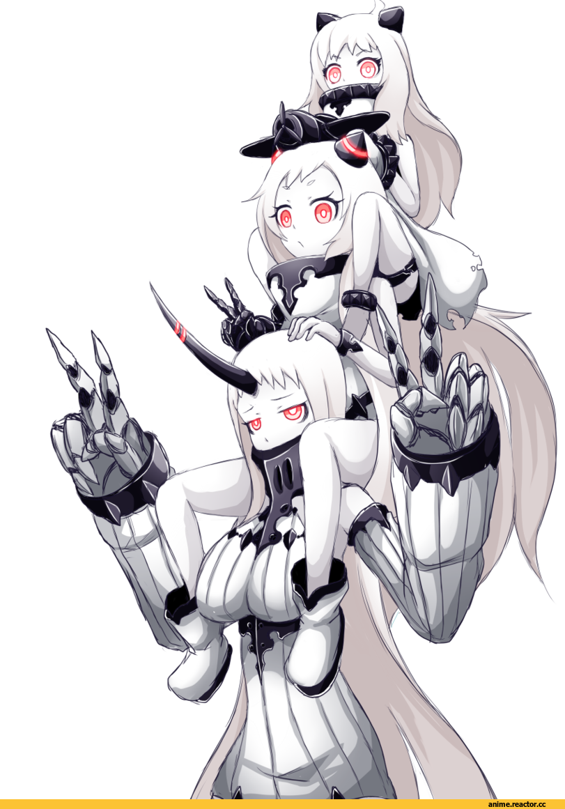 Airfield Hime, Kantai Collection, Seaport Hime, Shinkaisei-kan, Northern Ocean Hime, Anime