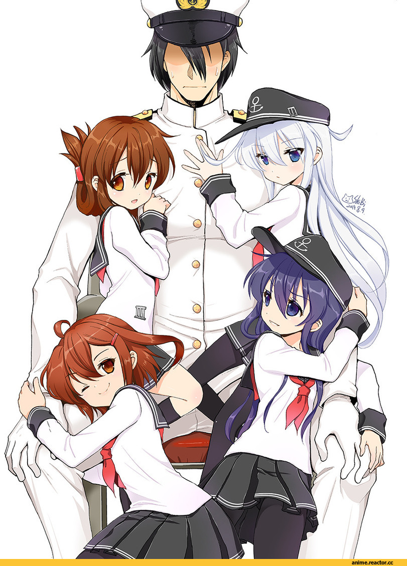 Akatsuki, Kantai Collection, Hibiki (Kantai Collection), ikazuchi (kantai collection), Inazuma (Kantai Collection), Admiral (Kantai Collection), Anime