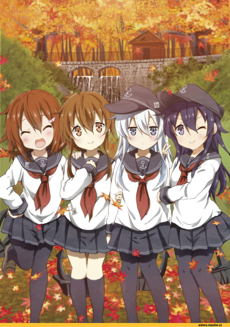 Kantai Collection, ikazuchi (kantai collection), Inazuma (Kantai Collection), Hibiki (Kantai Collection), Akatsuki, Anime