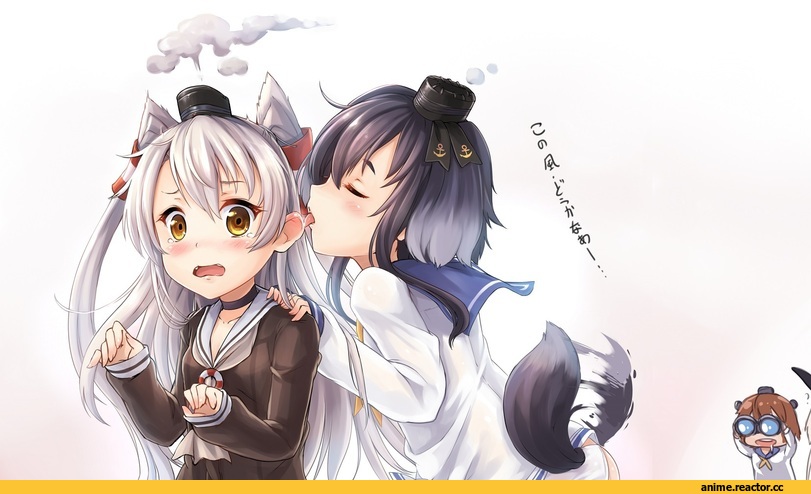shimakaze (kantai collection), Kantai Collection, Amatsukaze (Kantai Collection), Tokitsukaze (Kantai Collection), Yukikaze (Kantai Collection), Inumimi, Animal Ears, ks, Anime Art, Anime