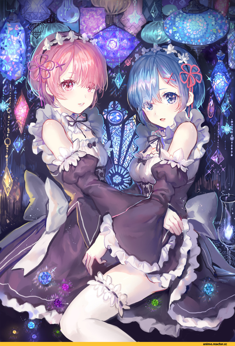 Re Zero Kara Hajimeru Isekai Seikatsu, Rem (re zero), Ram (Re Zero), maccha (mochancc), Anime