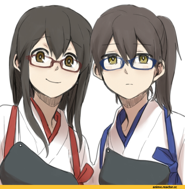 Akagi, Kantai Collection, Kaga (Kantai Collection), Megane, Anime