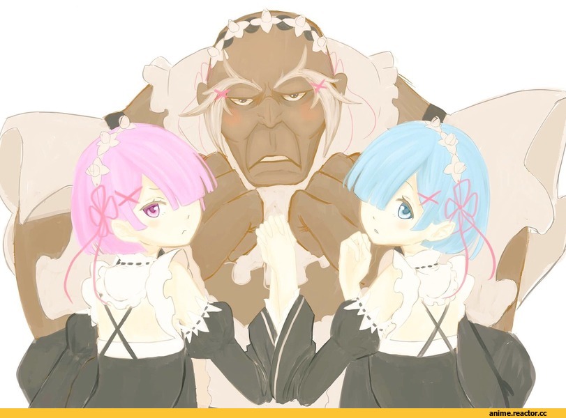 Re Zero Kara Hajimeru Isekai Seikatsu, Rem (re zero), Ram (Re Zero), Rom (re zero), reiao2 1020, Anime