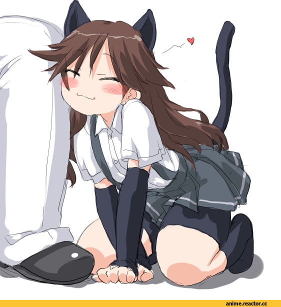 Animal Ears, Arashio (Kantai Collection), Kantai Collection, Неко, Anime